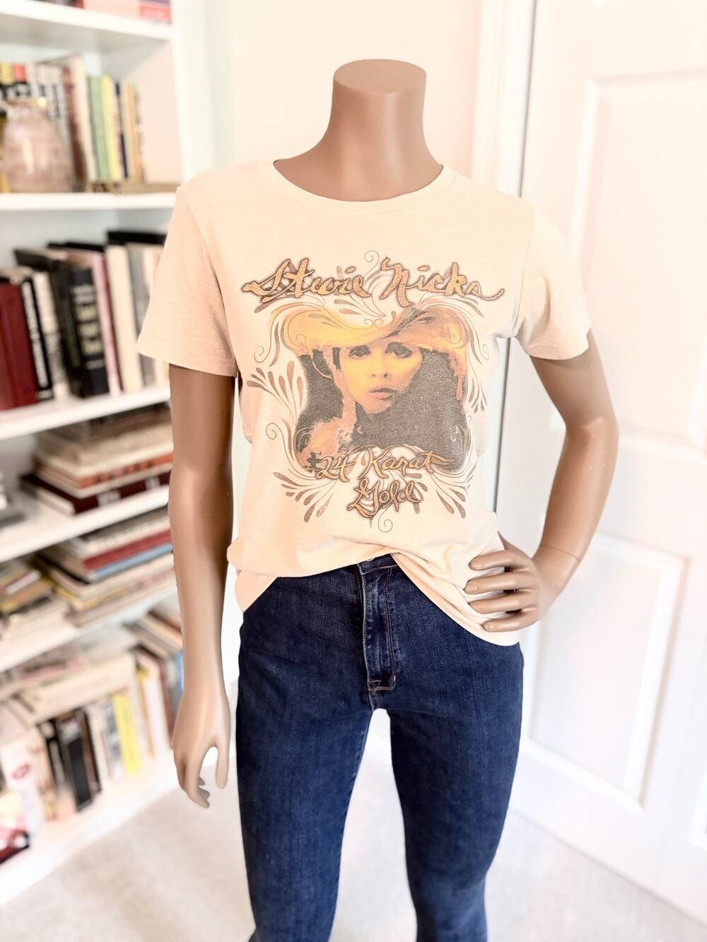 Stevie Nicks T Shirt Womens M 24 Karat Gold Tour 2016 Concert Tee Fleetwood Mac